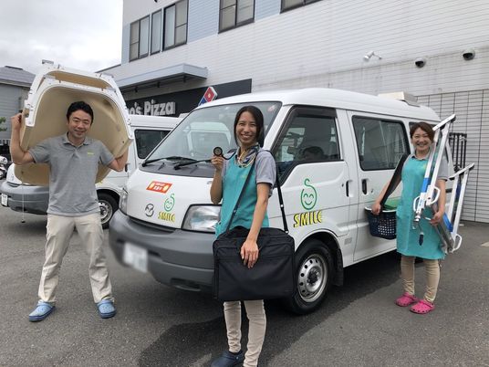 送迎の準備中