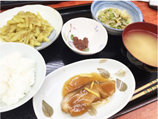 和食の食事メニュー  