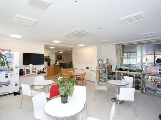 共有スペースの解放感ある居場所