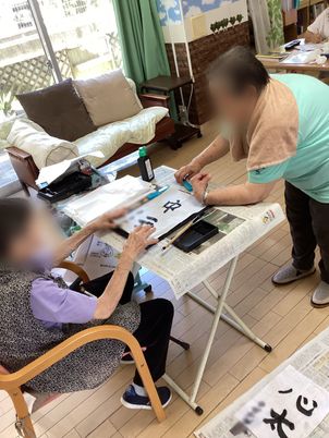 書道のアクティビティ室
