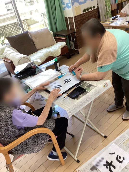書道のアクティビティ室