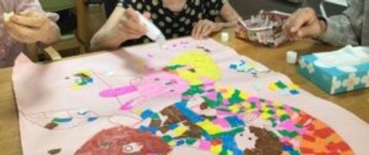 手作り作業の様子