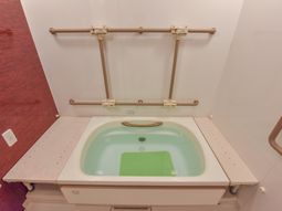 手すり付き洗面台