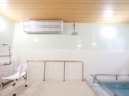 清潔な浴室の一角