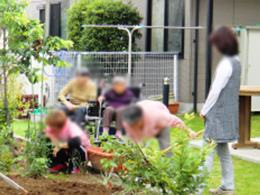 庭での活動
