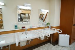 清潔な洗面台と鏡