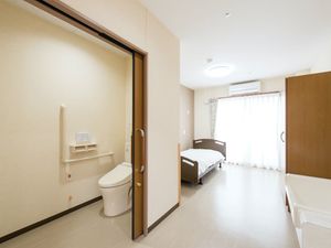 清潔感ある居室の一角