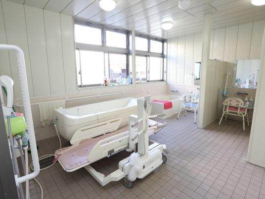 清潔な浴室設備