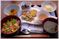 彩り豊かな料理の食堂