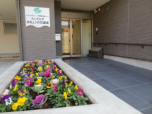 エントランスの花壇