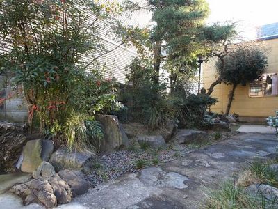 中庭の自然風景