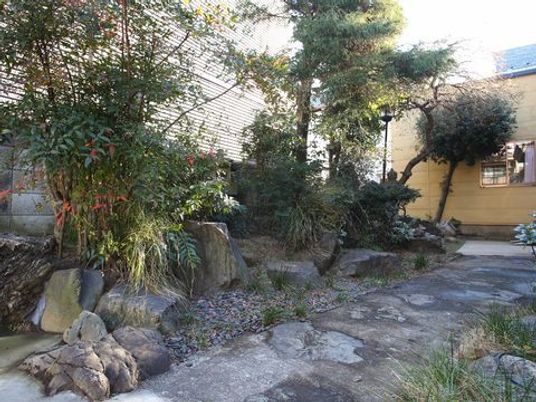 中庭の自然風景