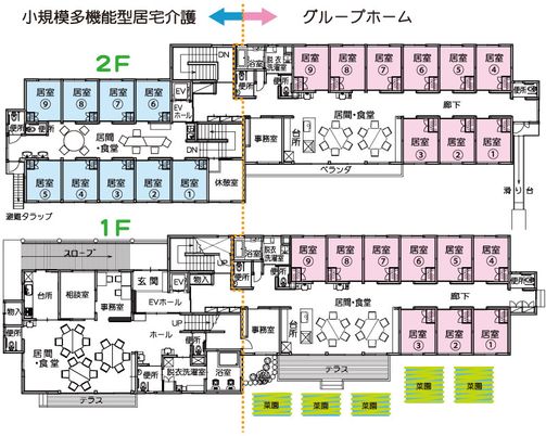 各階の部屋配置図