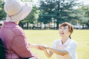 自然光あふれる庭