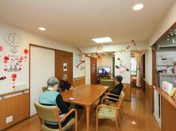 明るい共有スペース