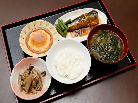 和風の健康的な食事