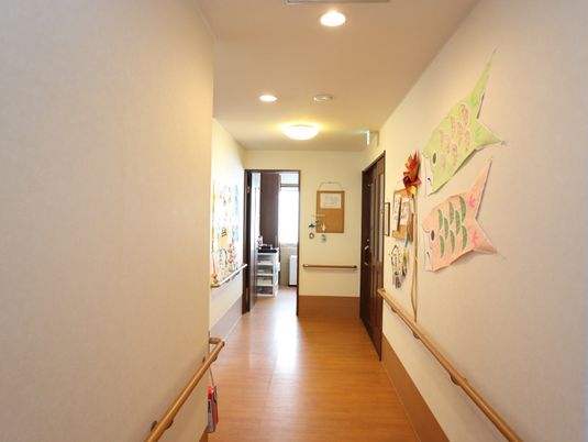 温かみのある廊下