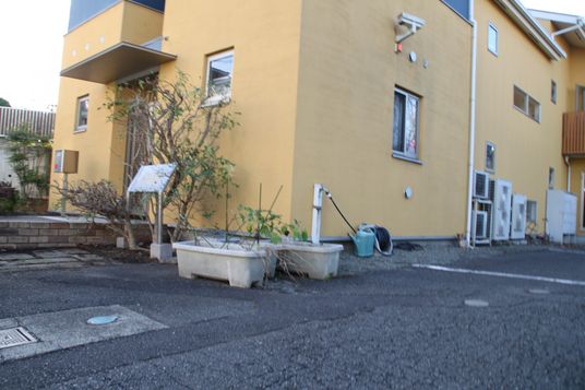 暖かい雰囲気の外観