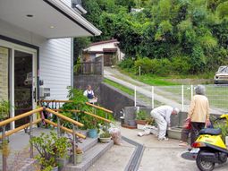 明るい外観と居住者