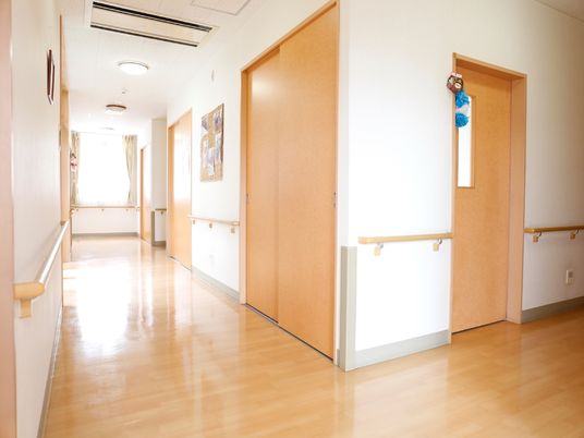 明るい廊下の様子