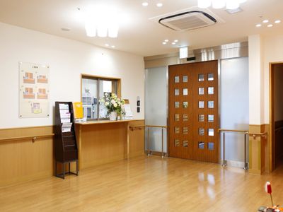 清潔感のある受付エリア