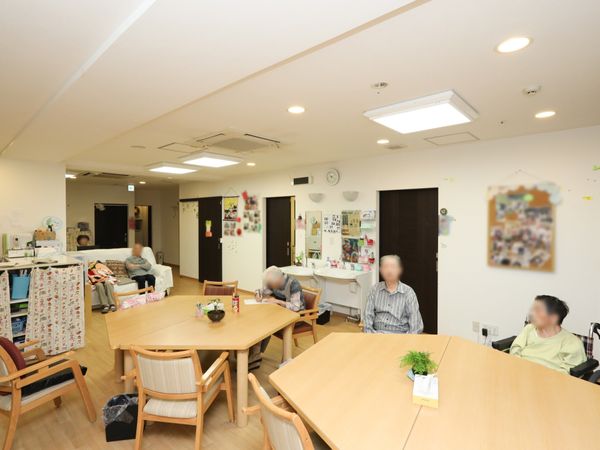共有スペースの居心地良い一角