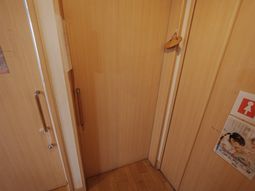 木目調の清潔な扉