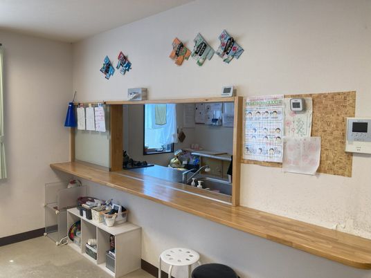 フロントのカウンター風景