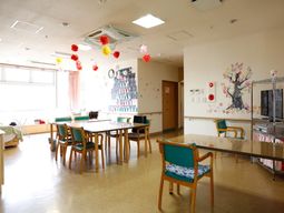 明るい共有スペース