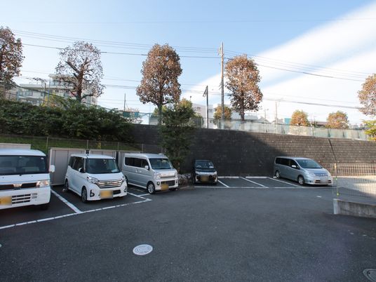 駐車が可能な外観