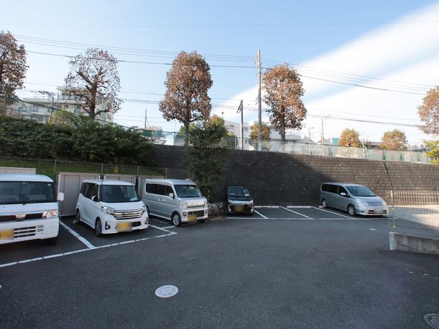 駐車が可能な外観