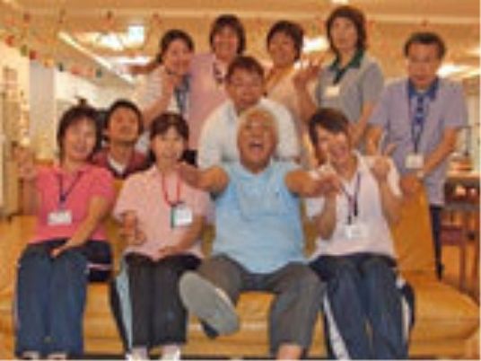 明るい集合ポーズの集まり