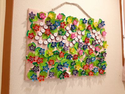 居室装飾の手作り壁面