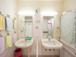 清潔な洗面所の様子