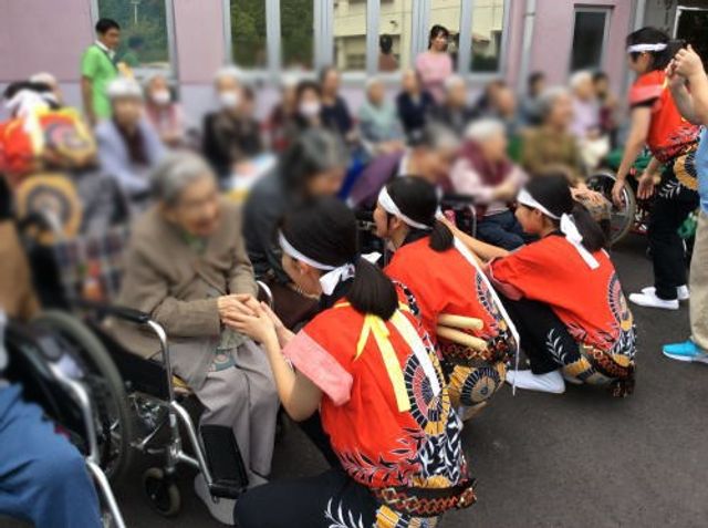 敬老の日イベントの屋外