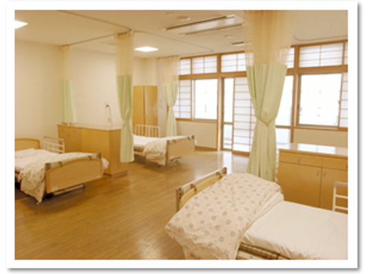 明るい多床室  