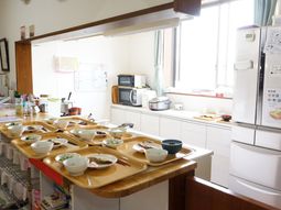 清潔な食堂の風景