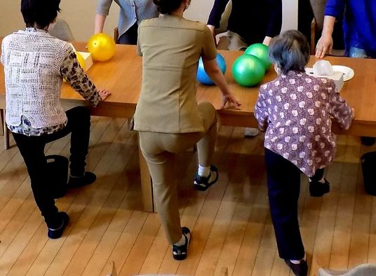 ボールを使った活動の様子