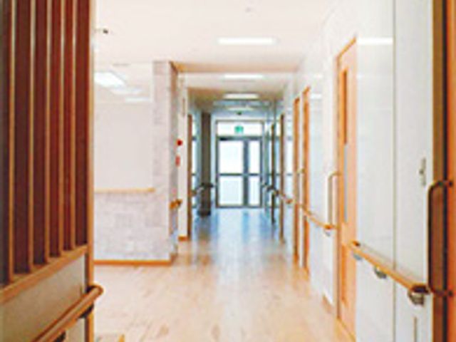 明るい廊下 廊下 広々とした廊下は、自然光が差し込み、快適に移動できる設計になっています。