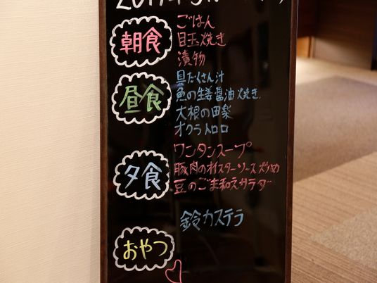 掲示物の拡大写し