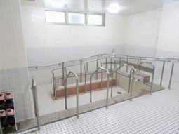 清潔な浴室設備