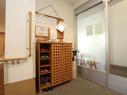 玄関ホールの一角