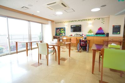 明るい共有スペース