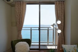 海が見える居室