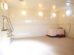 清潔なタイルの浴室