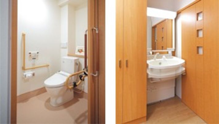 使い易いトイレ洗面台
