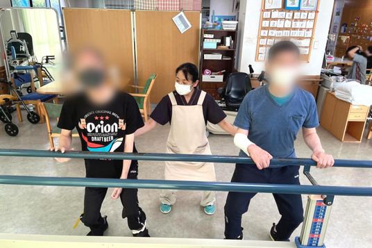 訓練中の様子の室内