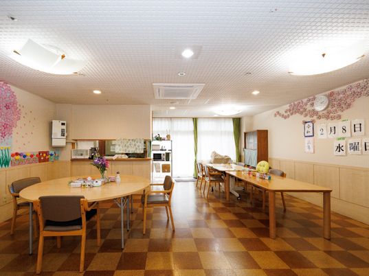 和やかな雰囲気の食堂