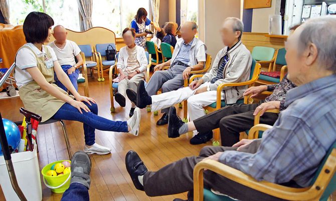 楽しい運動会の様子多目的室