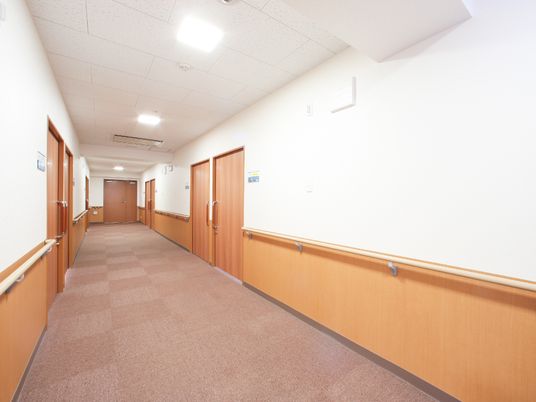 明るい廊下の様子